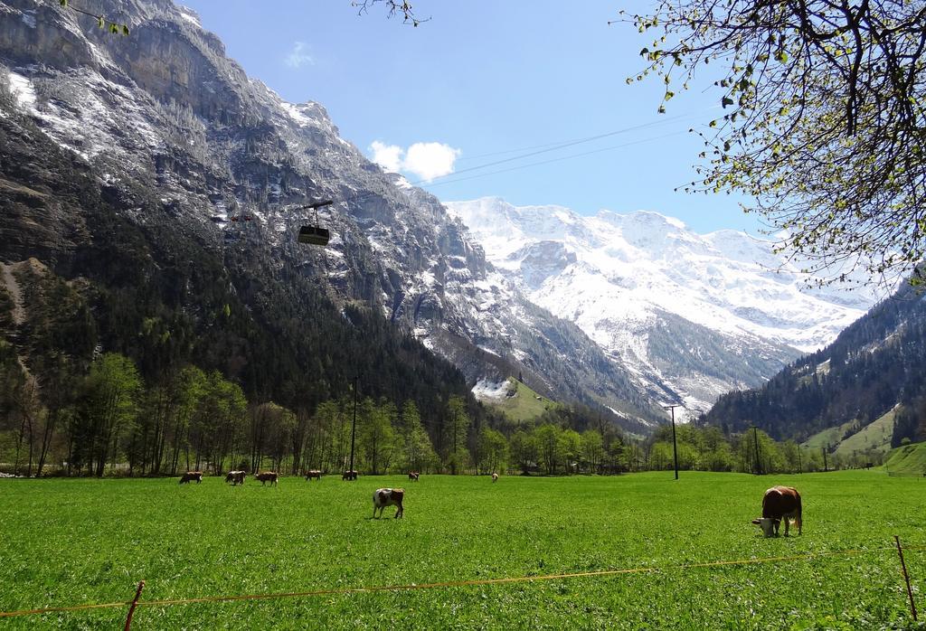 Apartamento Base Cafe Lauterbrunnen Exterior foto